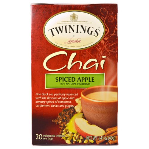 Twinings, Chai, Spiced Apple, 20 Tea Bags, 1.41 oz (40 g) Review