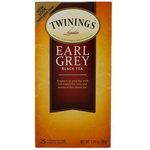 Twinings, Earl Grey Black Tea, 25 Tea Bags, 1.76 oz (50 g) Review