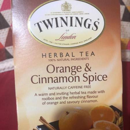 Herbal Tea, Orange & Cinnamon Spice, Naturally Caffeine Free