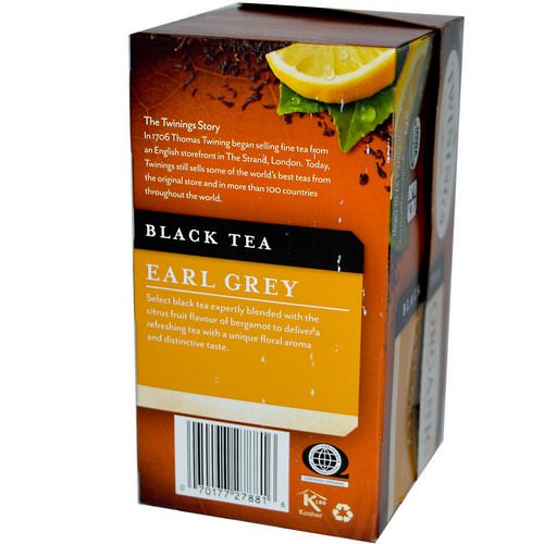 Twinings, Organic Black Tea, Earl Grey, 20 Tea Bags, 1.27 oz (36 g) Review
