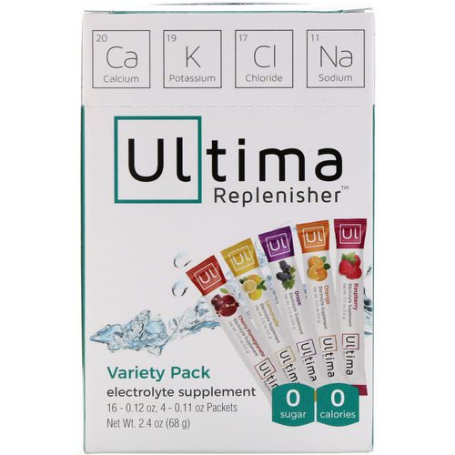 Ultima Replenisher, Electrolyte Supplement, Variety Pack, 20 Packets, 2.4 oz (68 g) Review
