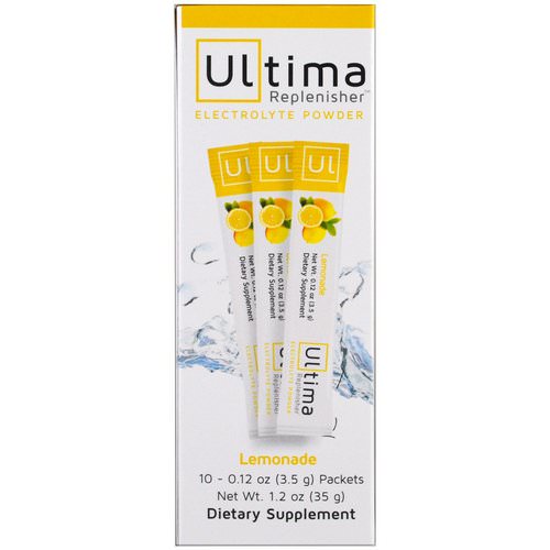 Ultima Replenisher, Electrolyte Powder, Lemonade, 10 Packets, 0.12 oz (3.5 g) Each Review