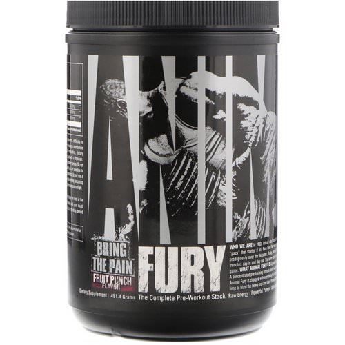 Universal Nutrition, Animal Fury, Fruit Punch, 491.4 g Review