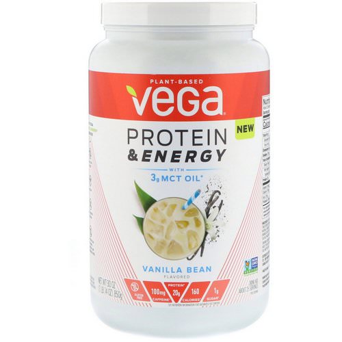 Vega, Protein & Energy, Vanilla Bean, 1.87 lbs (850 g) Review