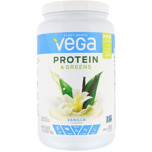 Vega, Protein & Greens, Vanilla Flavored, 1.67 lbs (760 g) Review