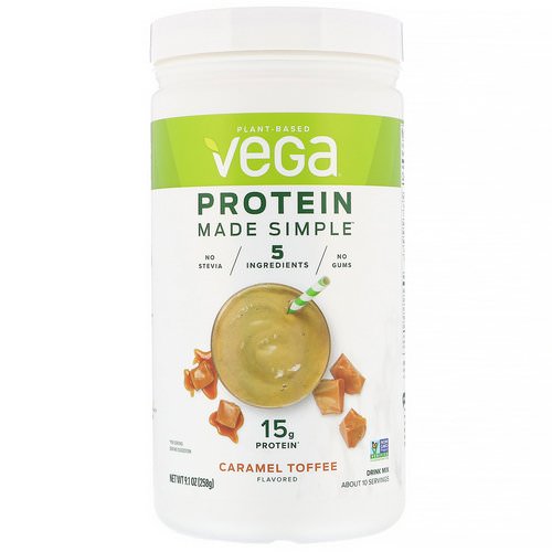Vega, Protein Made Simple, Caramel Toffee, 9.1 oz (258 g) Review