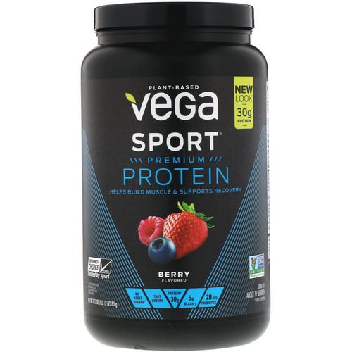 Vega, Sport, Premium Protein, Berry, 28.3 oz (801 g) Review