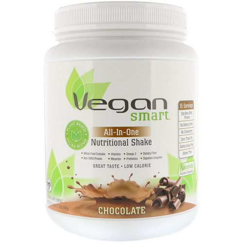 VeganSmart, All-In-One Nutritional Shake, Chocolate, 1.51 lbs (690 g) Review