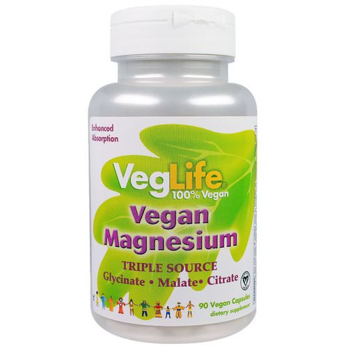 VegLife, Vegan Magnesium, Triple Source, 90 Vegan Caps Review