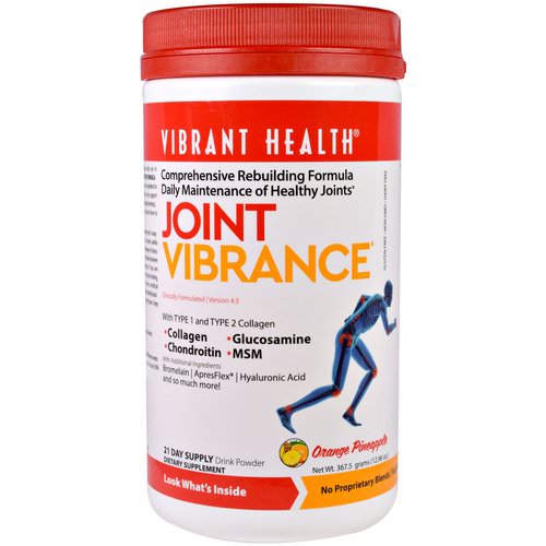 Vibrant Health, Joint Vibrance, Version 4.3, Orange Pineapple, 12.96 oz (367.5 g) Review