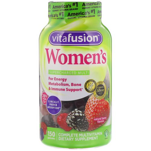 VitaFusion, Women's Gummy Vitamins, Natural Berry Flavors, 150 Gummies Review