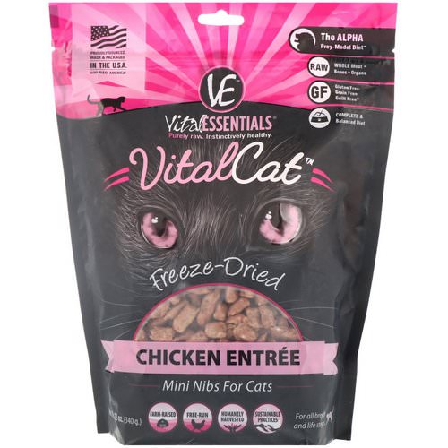 Vital Essentials, Vital Cat, Freeze-Dried Mini Nibs For Cats, Chicken Entree, 12 oz (340 g) Review