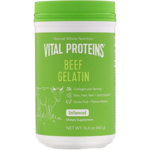 Vital Proteins, Beef Gelatin, Unflavored, 16.4 oz (465 g) Review