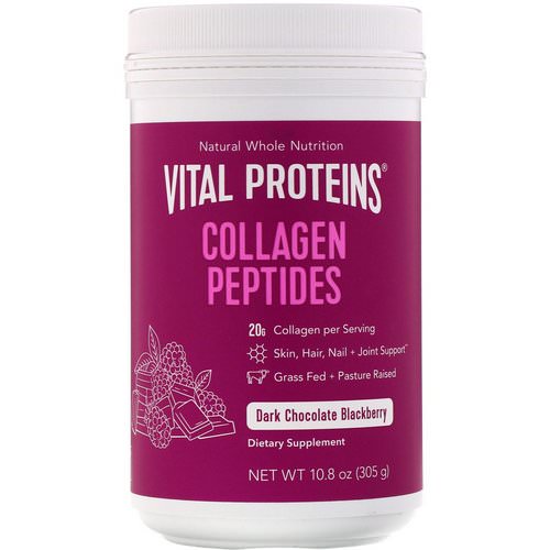 Vital Proteins, Collagen Peptides, Dark Chocolate Blackberry, 10.8 oz (305 g) Review