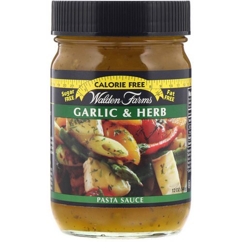 Walden Farms, Pasta Sauce, Garlic & Herb, 12 oz (340 g) Review