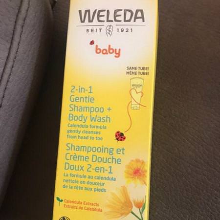 Weleda, All-in-One Baby Shampoo, Body Wash, Baby Body Wash, Shower Gel