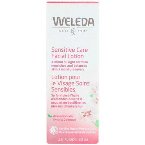 Weleda, Sensitive Care Facial Lotion, Almond Extracts, Sensitive & Combination Skin, 1.0 fl oz (30 ml) Review