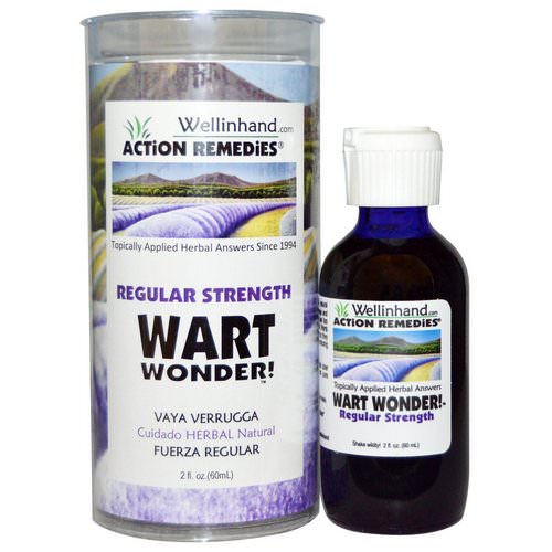 Wellinhand Action Remedies, Wart Wonder, Regular Strength, 2 fl oz (60 ml) Review