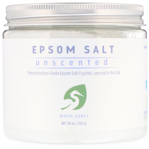White Egret Personal Care, Epsom Salt, Unscented, 16 oz (454 g) Review