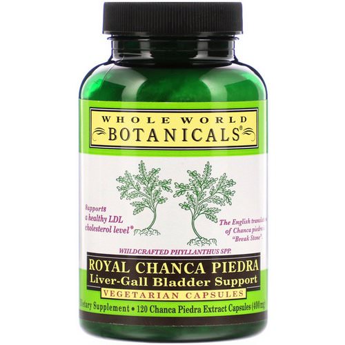 Whole World Botanicals, Royal Chanca Piedra, Liver-Gall Bladder Support, 400 mg, 120 Vegetarian Capsules Review
