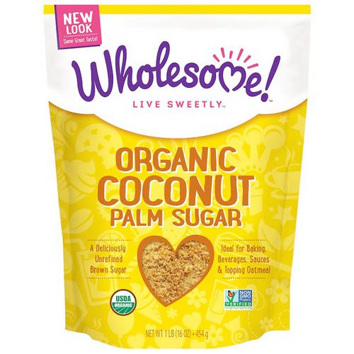 Wholesome, Organic Coconut Palm Sugar, 1 lb. (16 oz) - 454 g Review