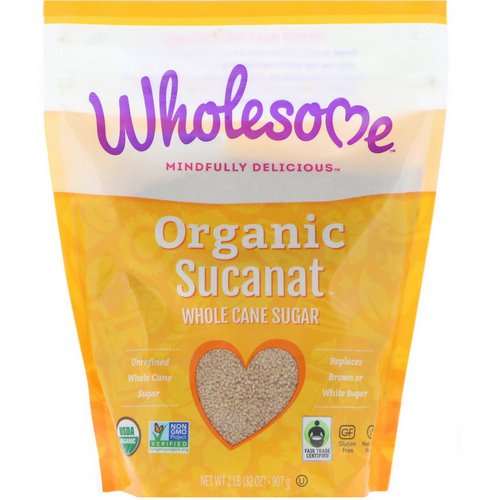 Wholesome, Organic Sucanat, Whole Cane Sugar, 2 lb (907 g) Review