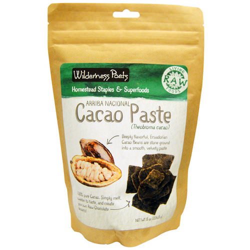 Wilderness Poets, Arriba Nacional Cacao Paste, 8 oz (226.8 g) Review
