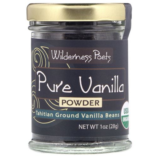 Wilderness Poets, Pure Vanilla Powder, Tahitian Ground Vanilla Beans, 1 oz (28 g) Review