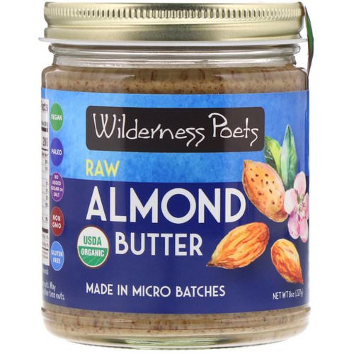 Wilderness Poets, Organic Raw Almond Butter, 8 oz (227 g) Review