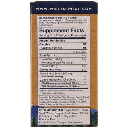 Wiley's Finest, Omega-3 Fish Oil, Blood Support Formulas