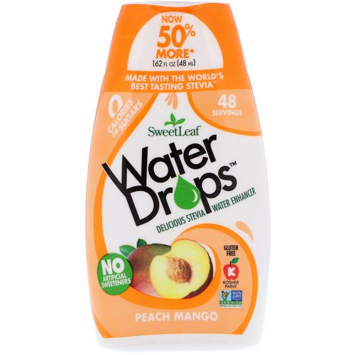 Wisdom Natural, SweetLeaf, Water Drops, Delicious Stevia Water Enhancer, Peach Mango, 1.62 fl oz (48 ml) Review