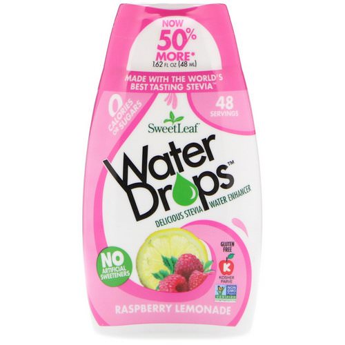 Wisdom Natural, SweetLeaf, Water Drops, Delicious Stevia Water Enhancer, Raspberry Lemonade, 1.62 fl oz (48 ml) Review