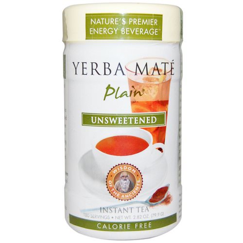 Wisdom Natural, Wisdom of the Ancients, Yerba Mate Plain, Unsweetened, Instant Tea, 2.82 oz (79.9 g) Review