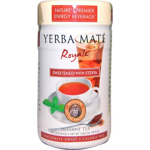 Wisdom Natural, Yerba Mate Royale, Sweetened with Stevia, Instant Tea, 2.82 oz (79.9 g) Review