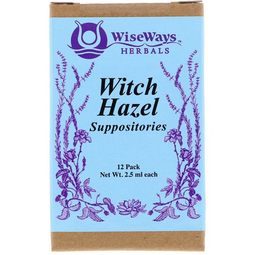 WiseWays Herbals, Witch Hazel Suppositories, 12 Pack, 2.5 ml Each Review