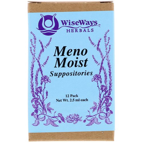 WiseWays Herbals, Meno Moist Suppositories, 12 Pack, 2.5 ml Each Review