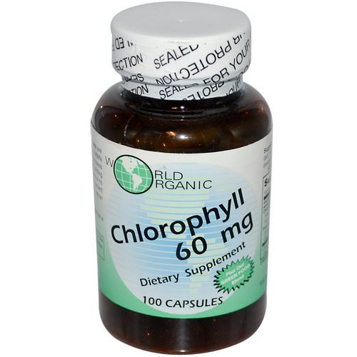 World Organic, Chlorophyll, 60 mg, 100 Capsules Review