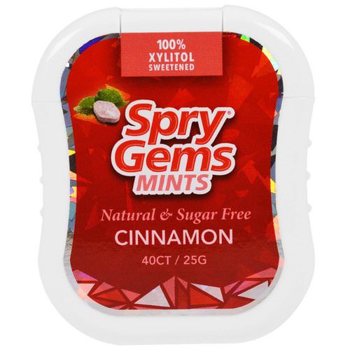 Xlear, Spry Gems, Mints, Cinnamon, 40 Count, 25 g Review
