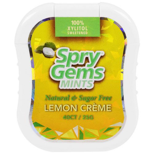 Xlear, Spry Gems, Mints, Lemon Creme, 40 Count, 25 g Review