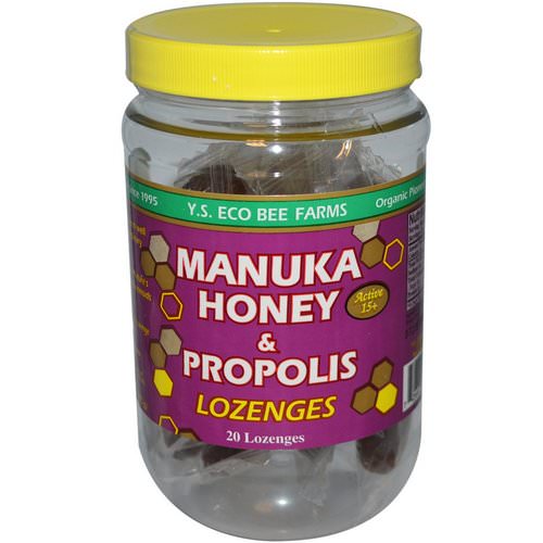 Y.S. Eco Bee Farms, Manuka Honey & Propolis Lozenges, Active 15+, 20 Lozenges, 3.2 oz (92 g) Review
