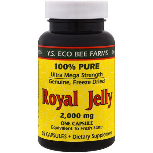 Y.S. Eco Bee Farms, Royal Jelly, 2,000 mg, 35 Capsules Review