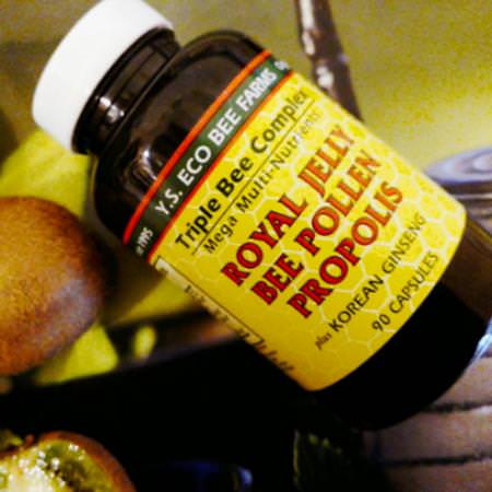Y.S. Eco Bee Farms, Royal Jelly, Bee Pollen, Propolis, Plus Korean Ginseng, 90 Capsules Review