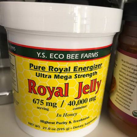 Y.S. Eco Bee Farms, Royal Jelly, in Honey, 675 mg, 1.3 lbs (595 g) Review