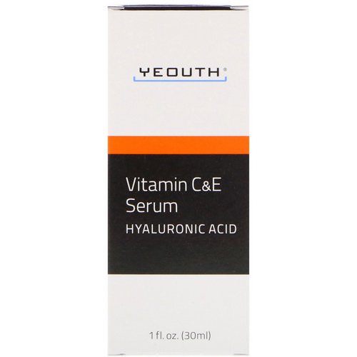 Yeouth, Vitamin C & E Serum with Hyaluronic Acid, 1 fl oz (30 ml) Review