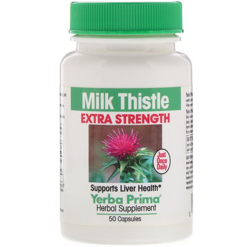 Yerba Prima, Milk Thistle Extra Strength, 50 Capsules Review