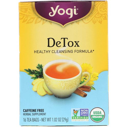 Yogi Tea, Detox, Caffeine Free, 16 Tea Bags, 1.02 oz (29 g) Review