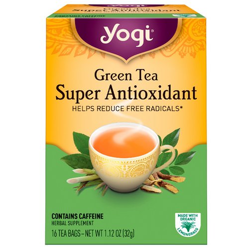 Yogi Tea, Green Tea Super Antioxidant, 16 Tea Bags, 1.12 oz (32 g) Review