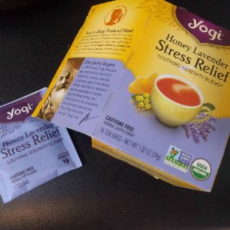 Yogi Tea, Organic, Honey Lavender Stress Relief, Caffeine Free, 16 Tea Bags, 1.02 oz (29 g) Review
