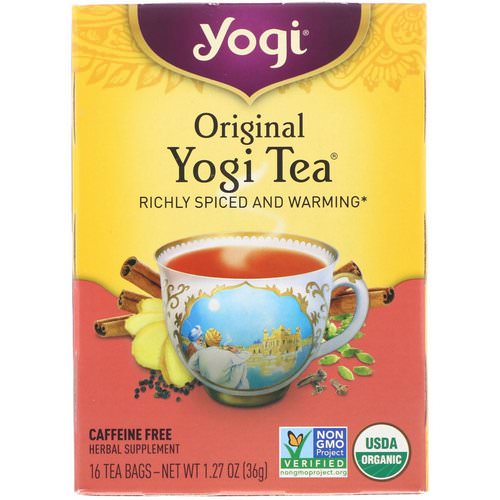 Yogi Tea, Original, Caffeine Free, 16 Tea Bags, 1.27 oz (36 g) Review