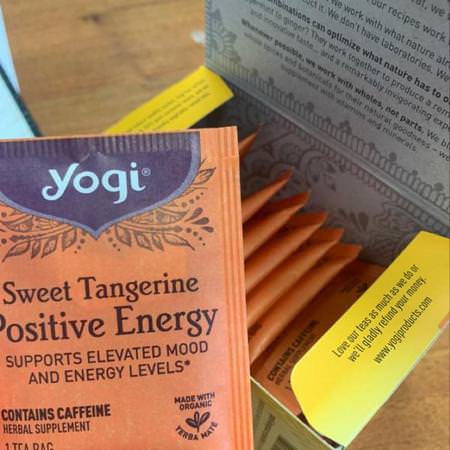 Yogi Tea, Positive Energy, Sweet Tangerine, 16 Tea Bags, 1.02 oz (29 g) Review